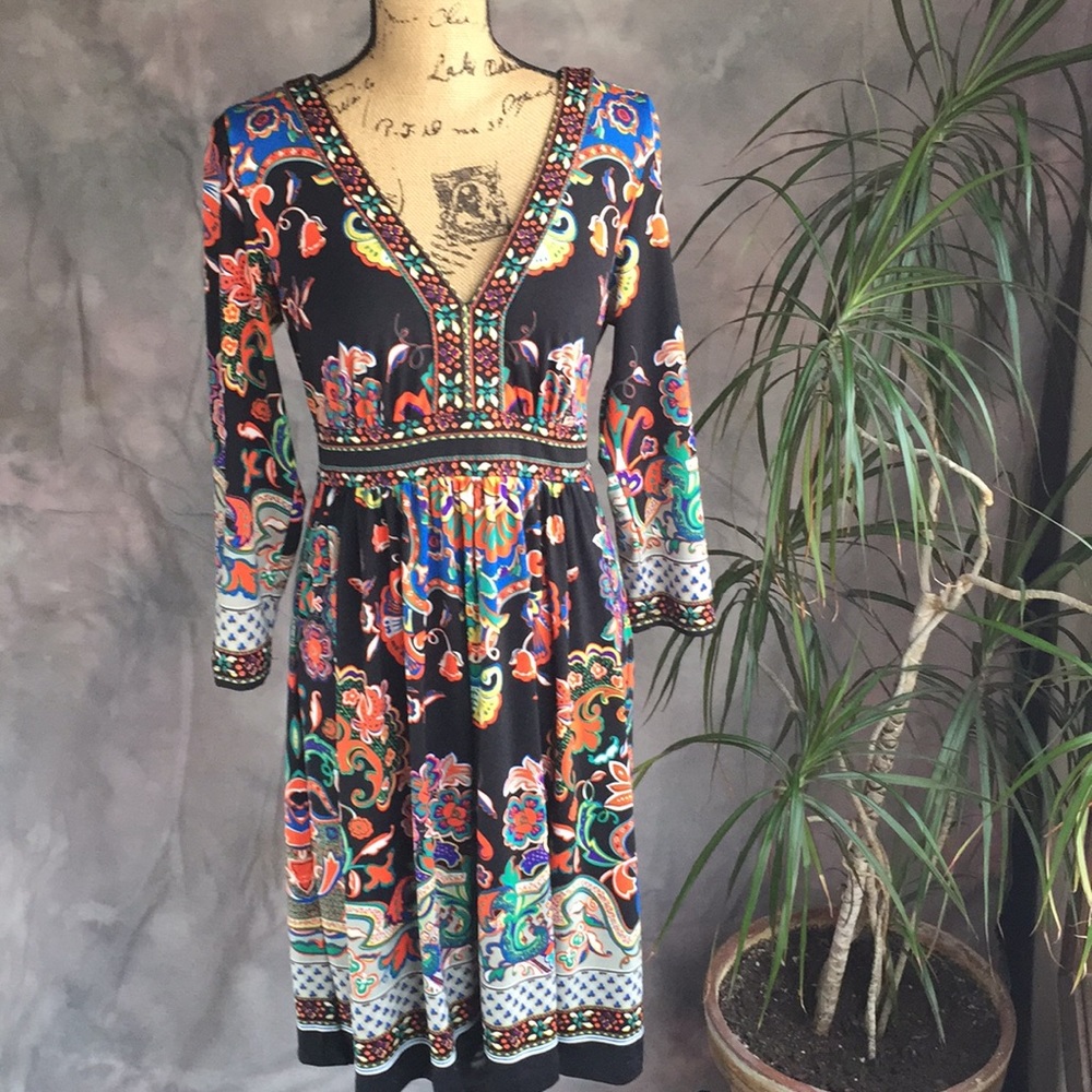 ECI New York V-neck Dress  Sz M